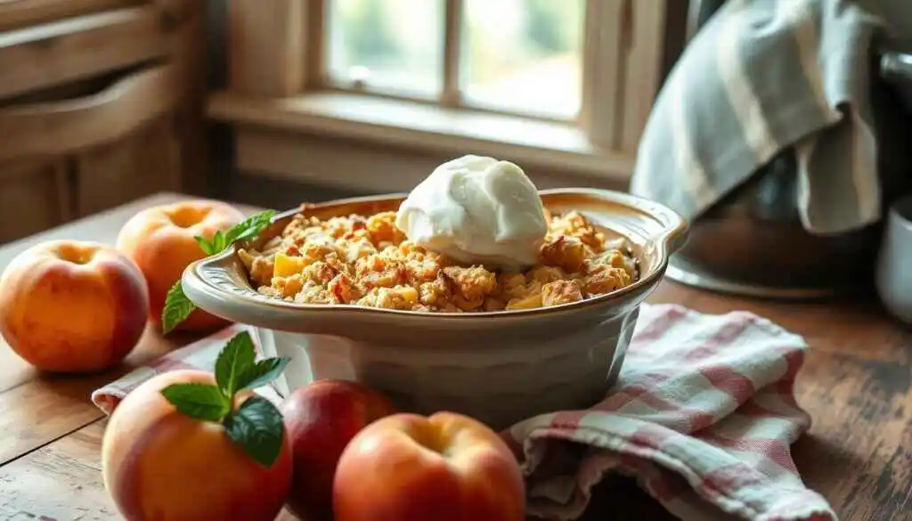 peach crumble recipe